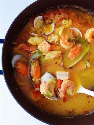  Bouillabaisse: Een Klassieke Zeesop Met Een Twist van Exotische Kruiden!